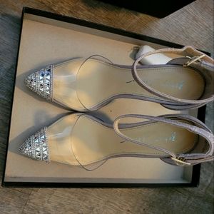 Betsy Johnson SB Ginger Blush Pumps with Ankle Strap- GORGEOUS